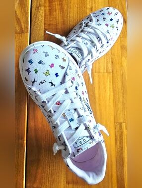 NEW! Skechers Women Bobs B Cute Polka Pups Casual Shoe Size 5